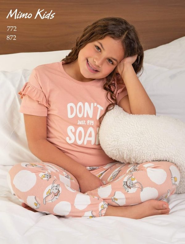 Just fly pajama for girls from Mimo 772 - 872 | Pyjamty