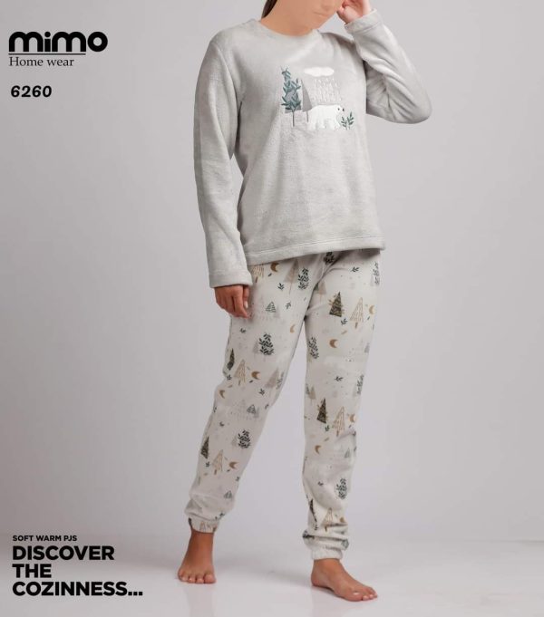 بيجامة شتوي من ميمو 6260 | Pyjamty
