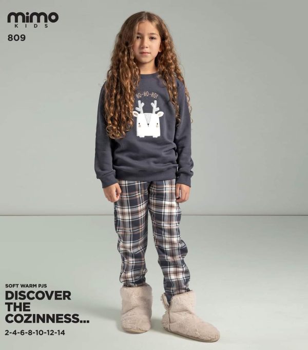 بيجامة أطفالي شتوي من ميمو 809 -909 HO-HO-HO! | Pyjamty