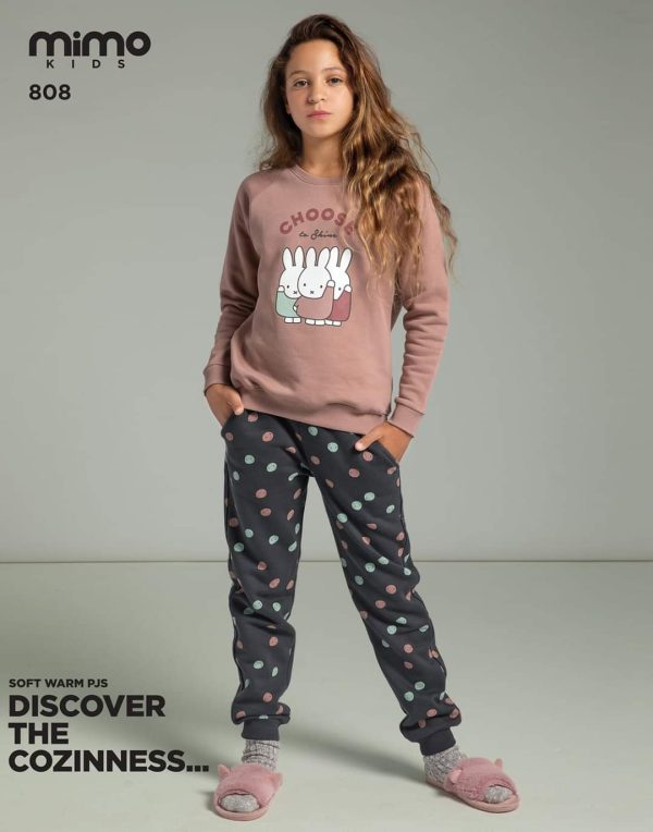 بيجامة أطفالي شتوي من ميمو 808 - 908 CHOOSE to shine | Pyjamty