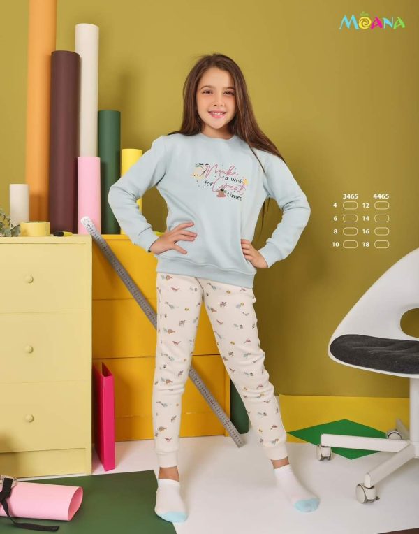 بيجامة أطفالي شتوي من موانا 3465 | Pyjamty