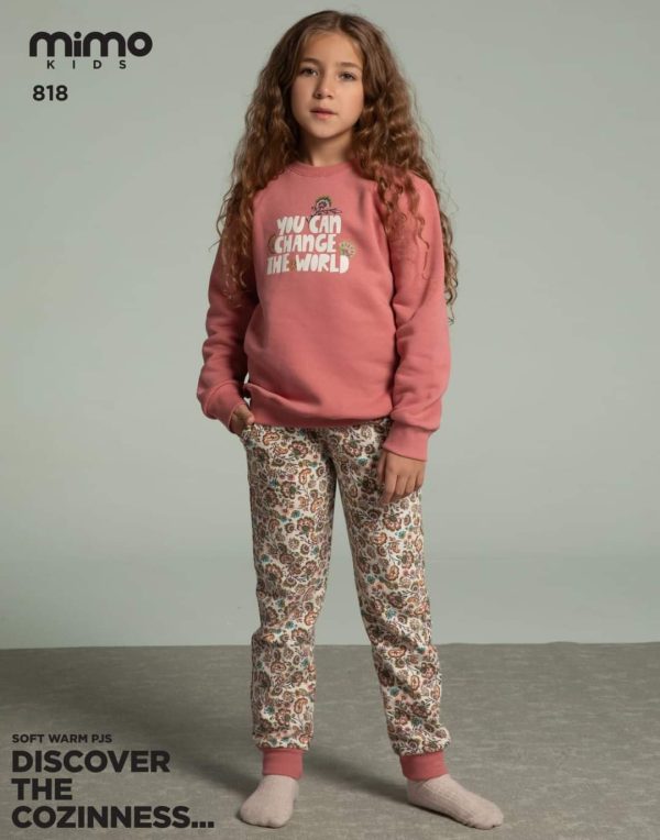 بيجامة أطفالي شتوي من ميمو 818 - 918 | Pyjamty