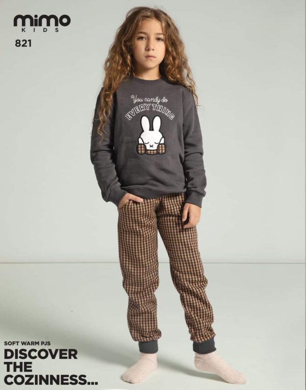 بيجامة أطفالي شتوي من ميمو 821 - 921 | Pyjamty