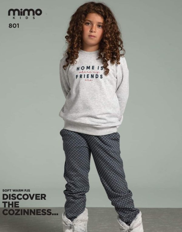 بيجامة أطفالي شتوي من ميمو 801 -901 | Pyjamty