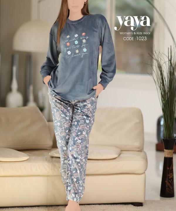 بيجامة شتوي بتصميم مميز من يايا 1023 | Pyjamty