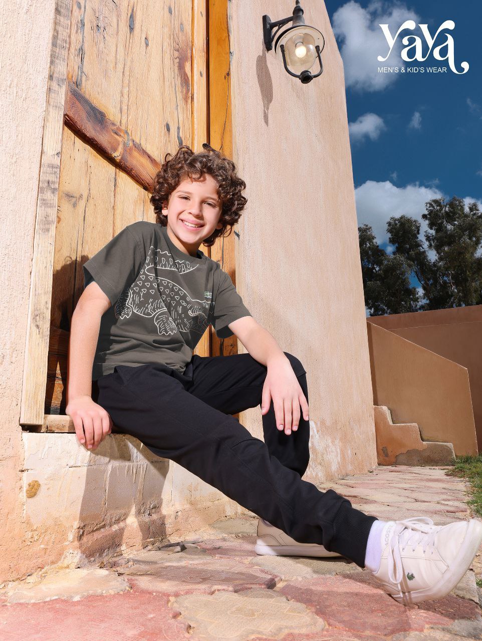 طقم ترينج أولادي مميز بتطريز LACOSTE من يايا 6626-7626-8626