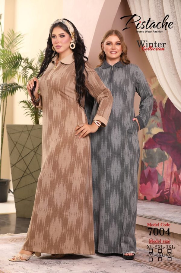 جلابية شتوي بألوان شتوية مميزة من بيستاج 7004 | Pyjamty