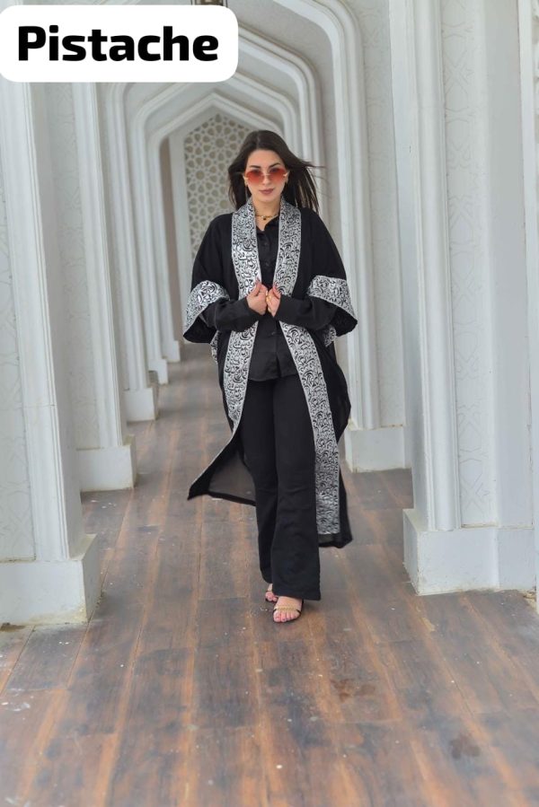 Black Ramadan Kaftan with Arabian style from Pistache | Pyjamty