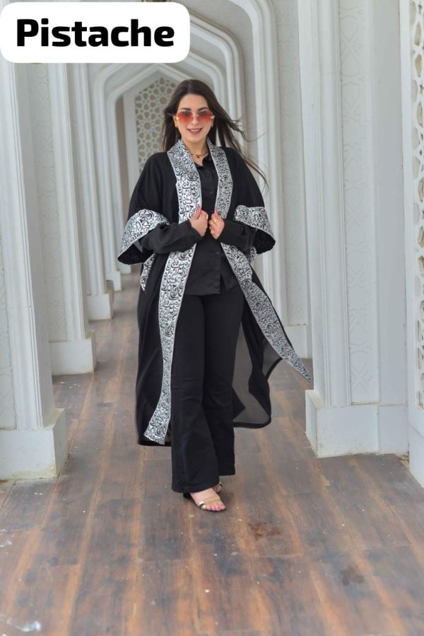 Black Ramadan Kaftan with Arabian style from Pistache | Pyjamty