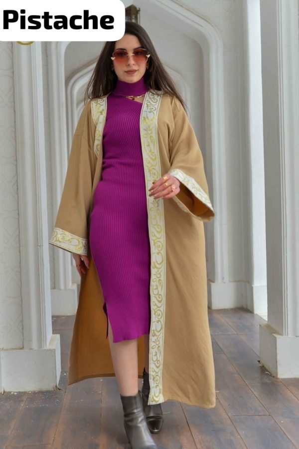 Beige Ramadan Kaftan with Arabian style from Pistache | Pyjamty