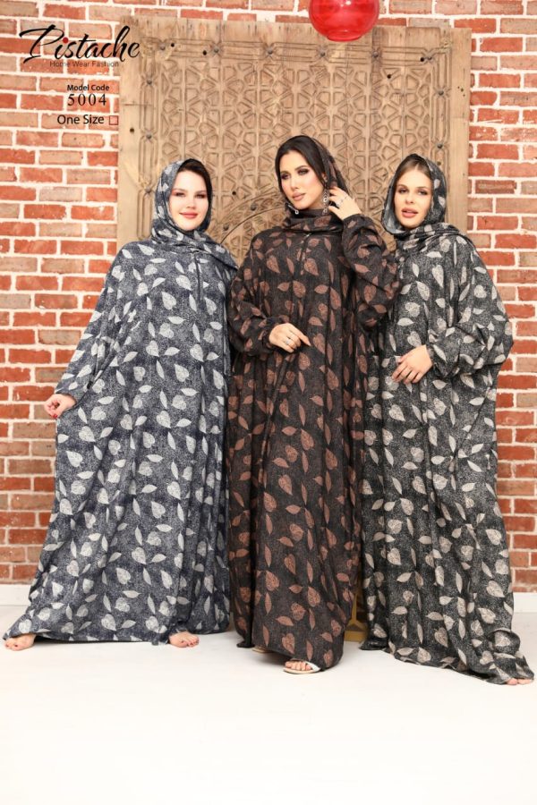 Free size cotton Isdal with a zipper from pistache 5004 | Pyjamty