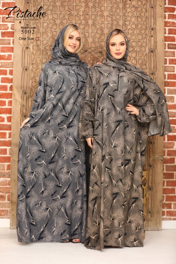 Free size cotton Isdal with a zipper from Pistache 5002 | Pyjamty