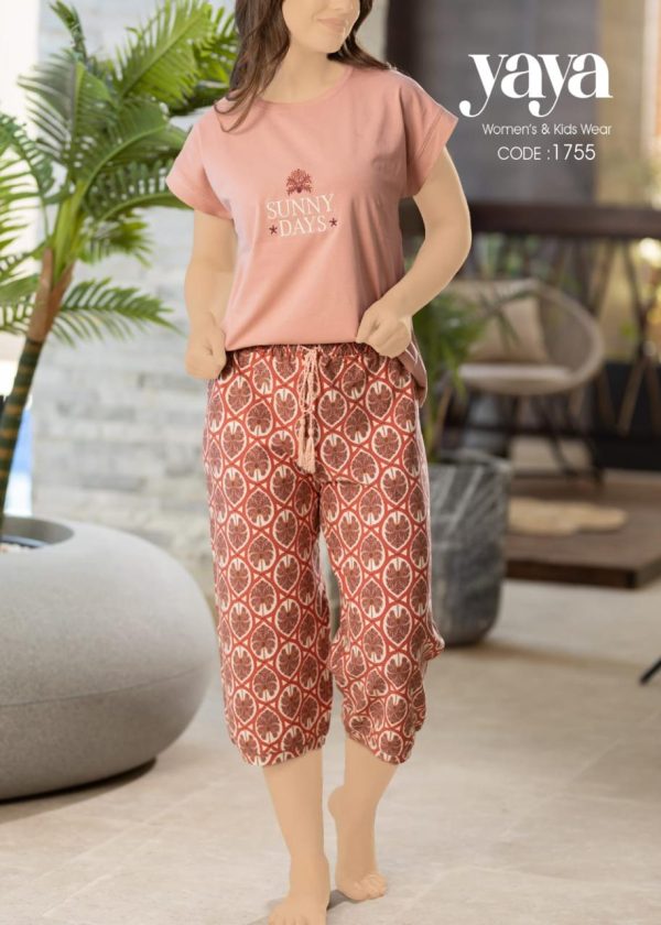 Cotton pantakour pajama from yaya 1755 SUNNY DAYS | Pyjamty