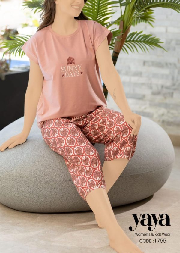 Cotton pantakour pajama from yaya 1755 SUNNY DAYS | Pyjamty