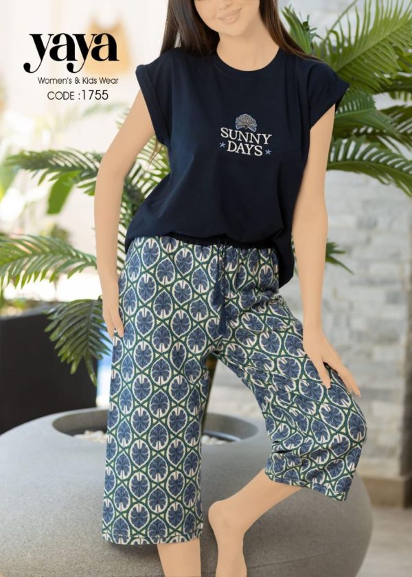 Cotton pantakour pajama from yaya 1755 SUNNY DAYS | Pyjamty
