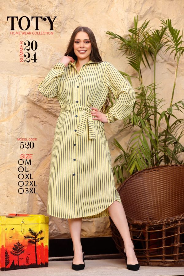 short cotton shirt with stripped pattern from toty 520 | Pyjamty