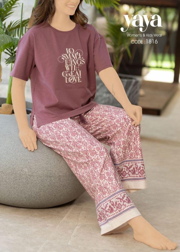 short sleeves cotton pajama from yaya 1816 Do small things with great love! | Pyjamty