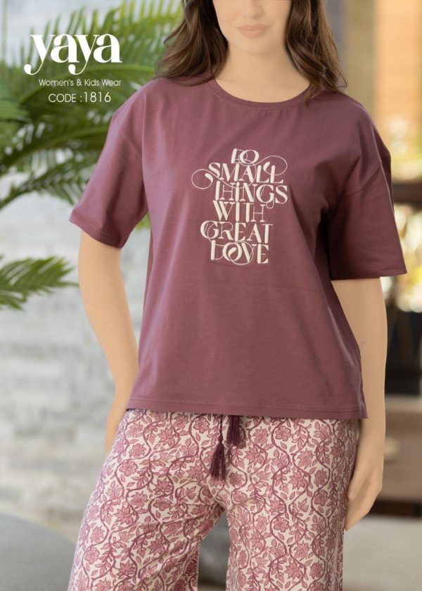 short sleeves cotton pajama from yaya 1816 Do small things with great love! | Pyjamty