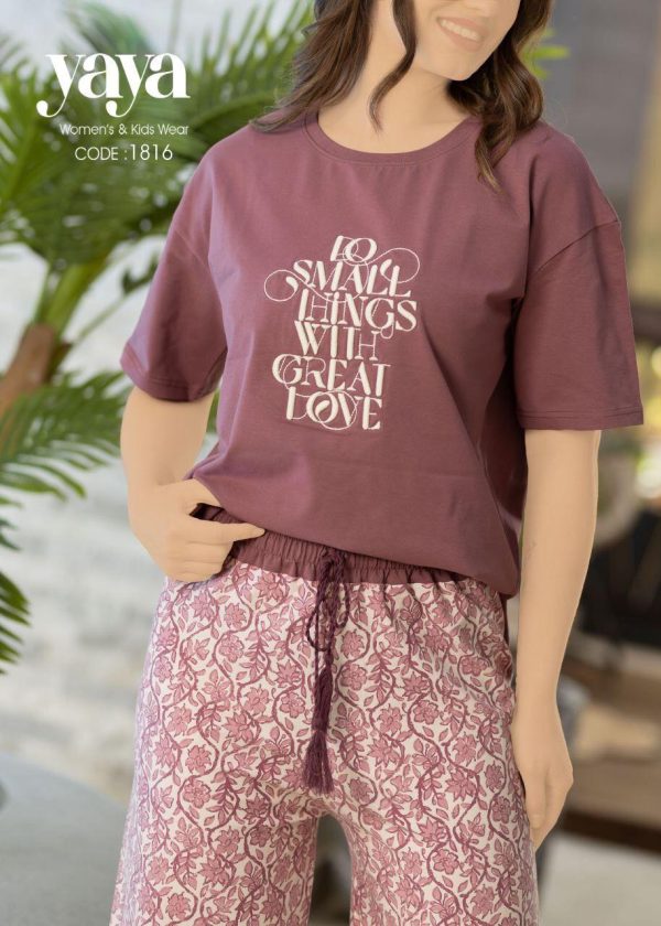 short sleeves cotton pajama from yaya 1816 Do small things with great love! | Pyjamty