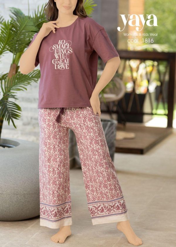 short sleeves cotton pajama from yaya 1816 Do small things with great love! | Pyjamty