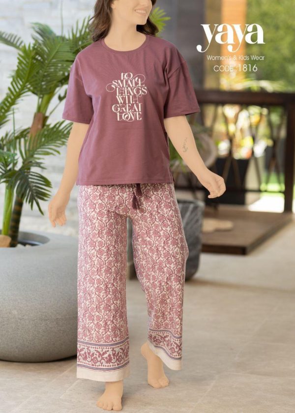 short sleeves cotton pajama from yaya 1816 Do small things with great love! | Pyjamty