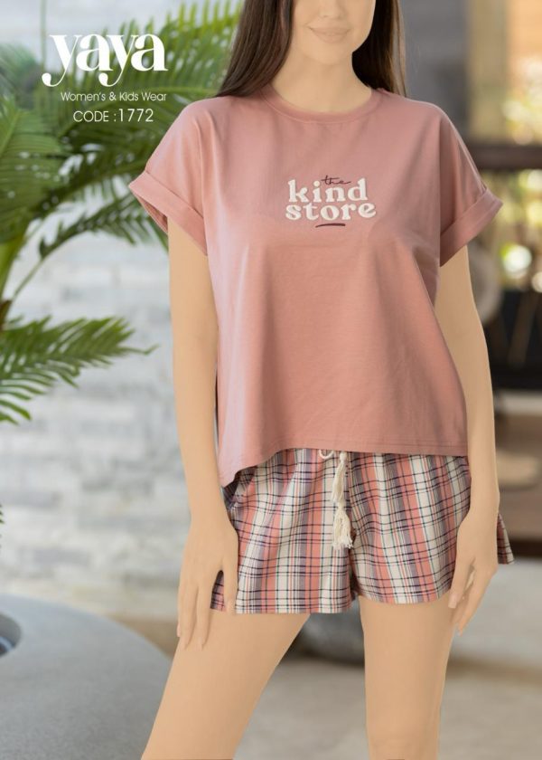 short sleeves cotton short pajama from yaya 1772 the kind store | Pyjamty