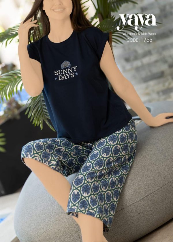 Cotton pantakour pajama from yaya 1755 SUNNY DAYS | Pyjamty - Image 3