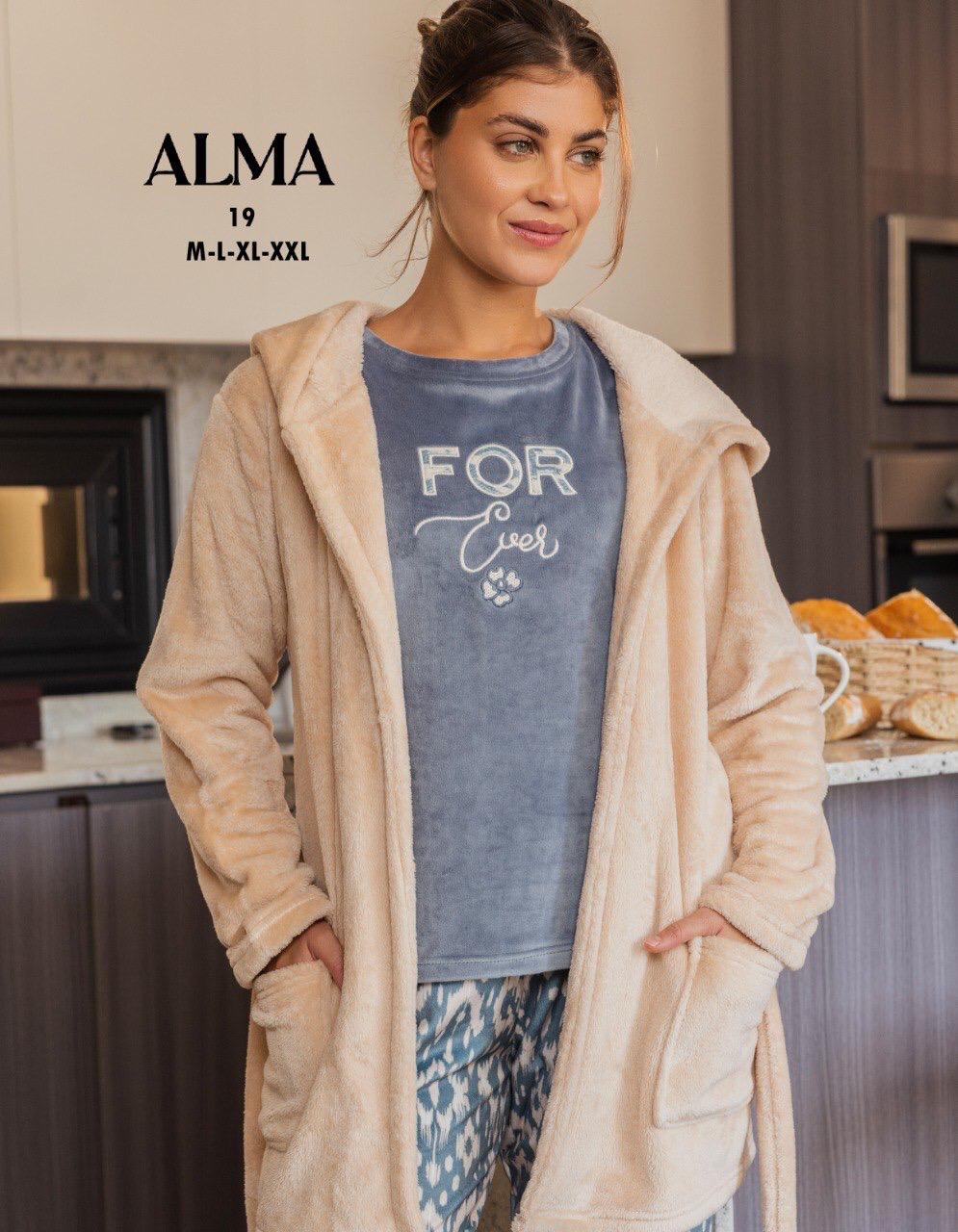 3 pcs winter pajama with a simple pattern from Alma 19 For LOVE | Pyjamty