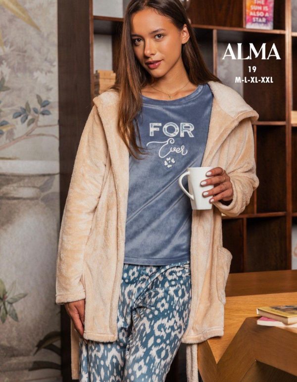 3 pcs winter pajama with a simple pattern from Alma 19 For LOVE | Pyjamty