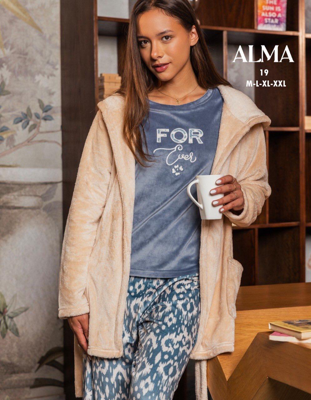3 pcs winter pajama with a simple pattern from Alma 19 For LOVE | Pyjamty