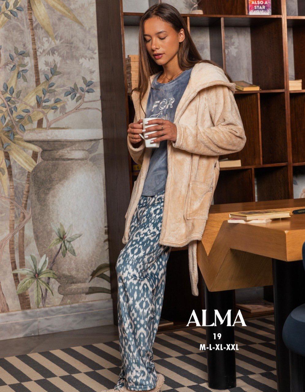 3 pcs winter pajama with a simple pattern from Alma 19 For LOVE | Pyjamty