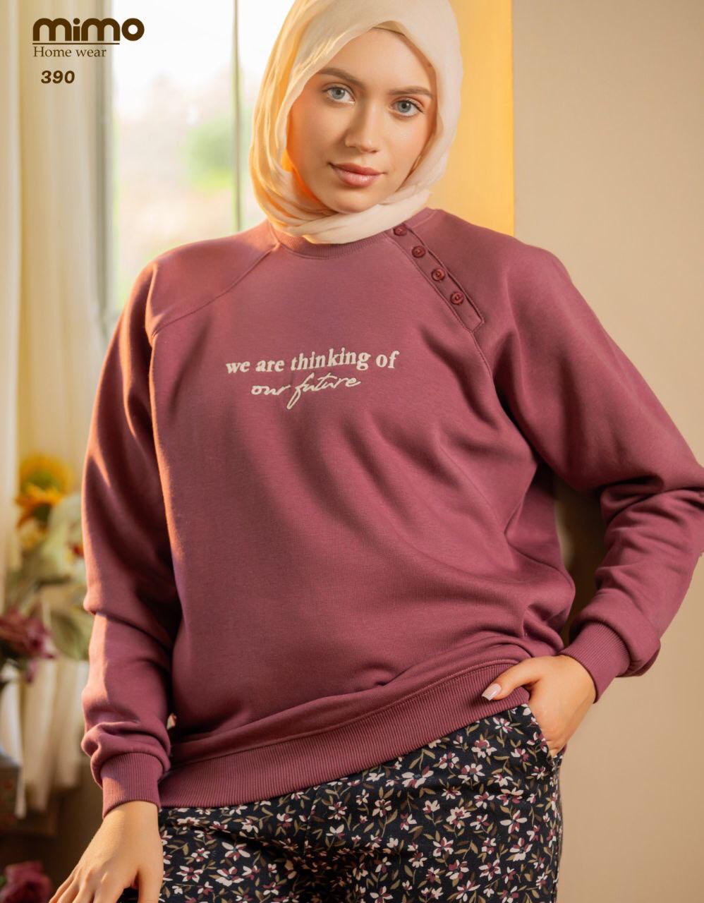 winter cotton pajama featuring with a floral print from mimo 390 we are thinking of our future | Pyjamty